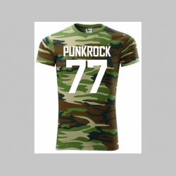 Punk Rock 77 pánske maskáčové tričko 100 %bavlna 